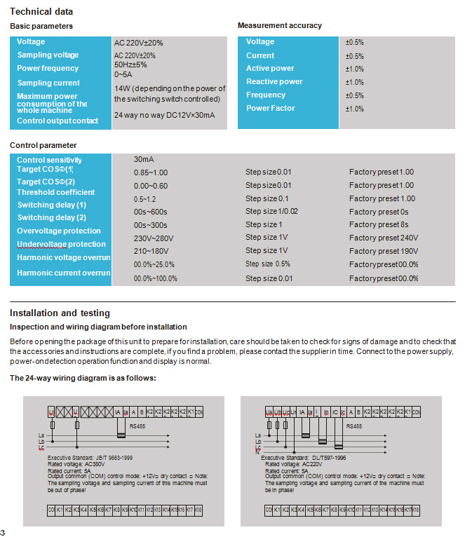 Reactive power compensation controller (HZ-75)(图2)