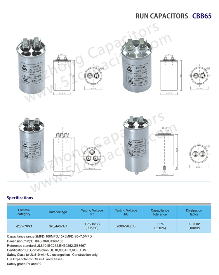 CBB65 Run Capacitor(图2)