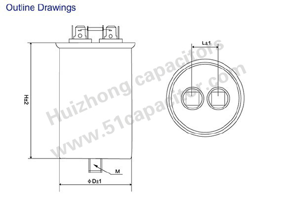 CBB65A-5 HID LIGHTING 110℃ CAPACITORS(图2)