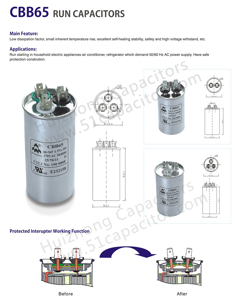 CBB65 Run Capacitor(图1)